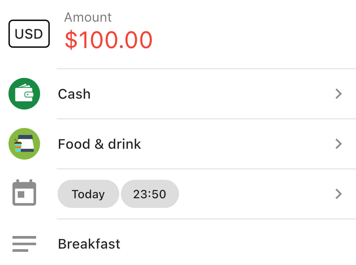 Add Transaction in HappyMoney
