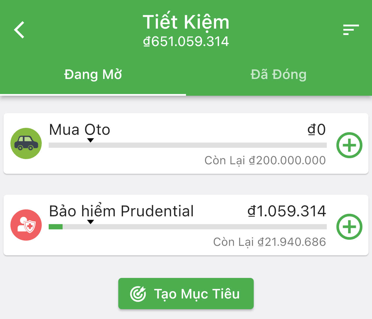 Kế hoạch tiết kiệm